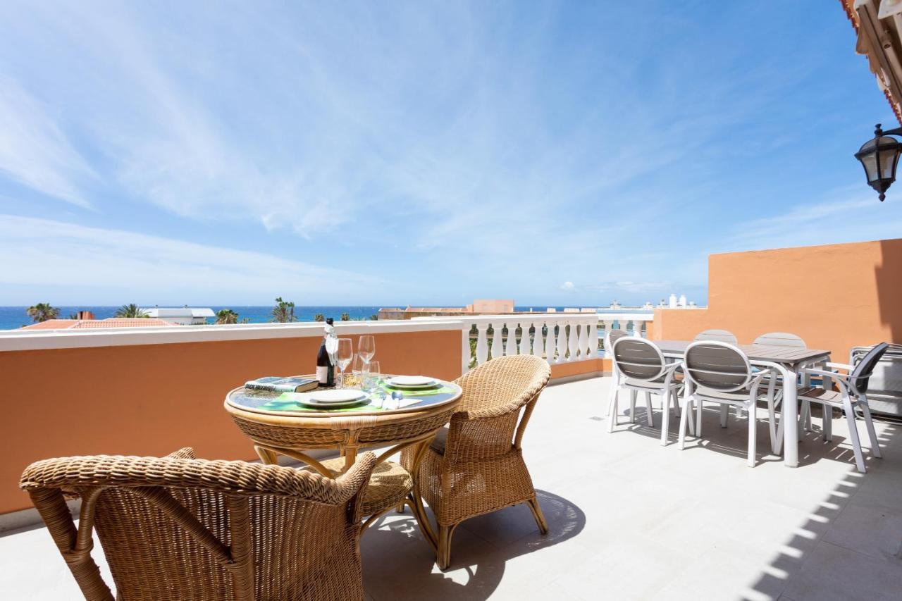 Exclusive Penthouse Playa Las Vistas 4 Close To The Sea And Beach, Aircondition For A Fee, Wifi, Terrace, Heated Pool Playa de las Américas Kültér fotó
