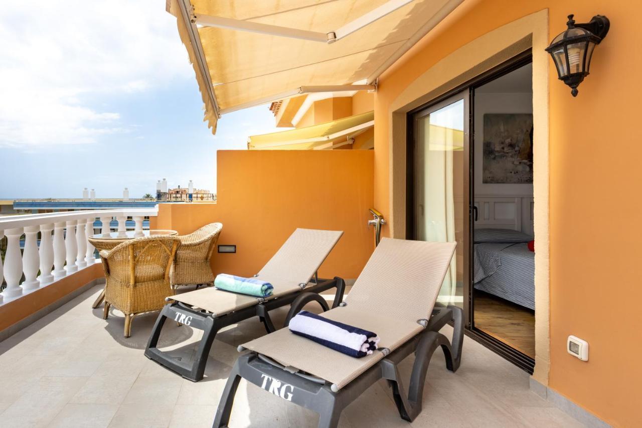 Exclusive Penthouse Playa Las Vistas 4 Close To The Sea And Beach, Aircondition For A Fee, Wifi, Terrace, Heated Pool Playa de las Américas Kültér fotó